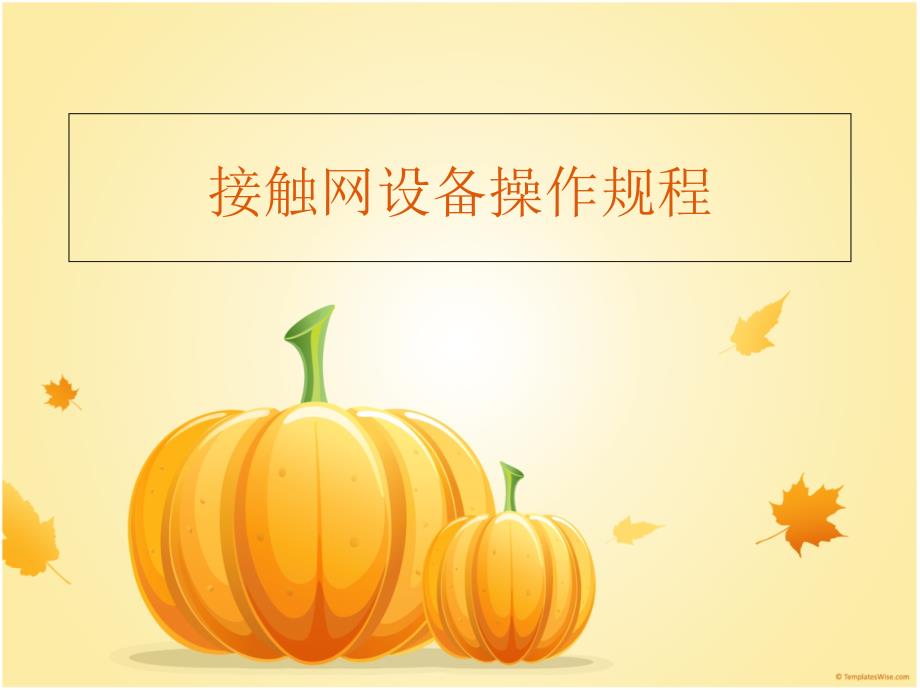 接触网设备操作规程_第1页