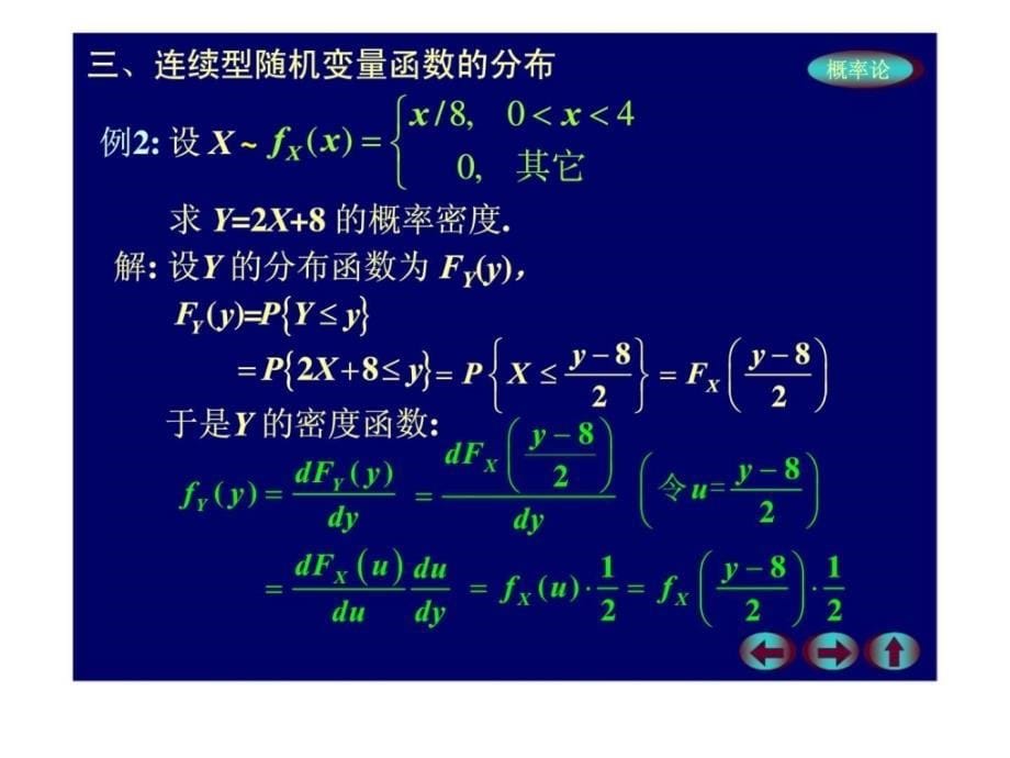 概率论与数理统计第二章一维随机变量及其分布第五节随机变量的函数的分布课件_第5页