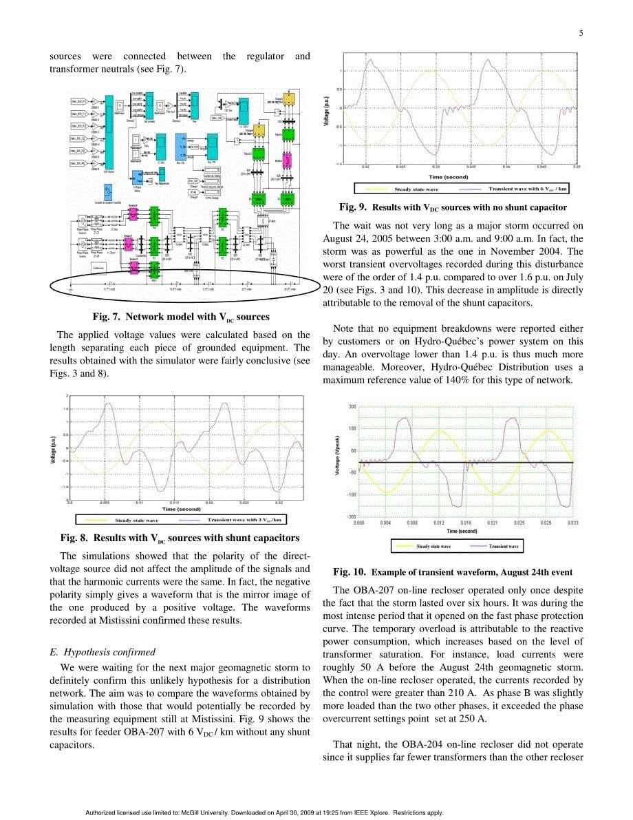太阳磁暴对配电网的影响研究_第5页
