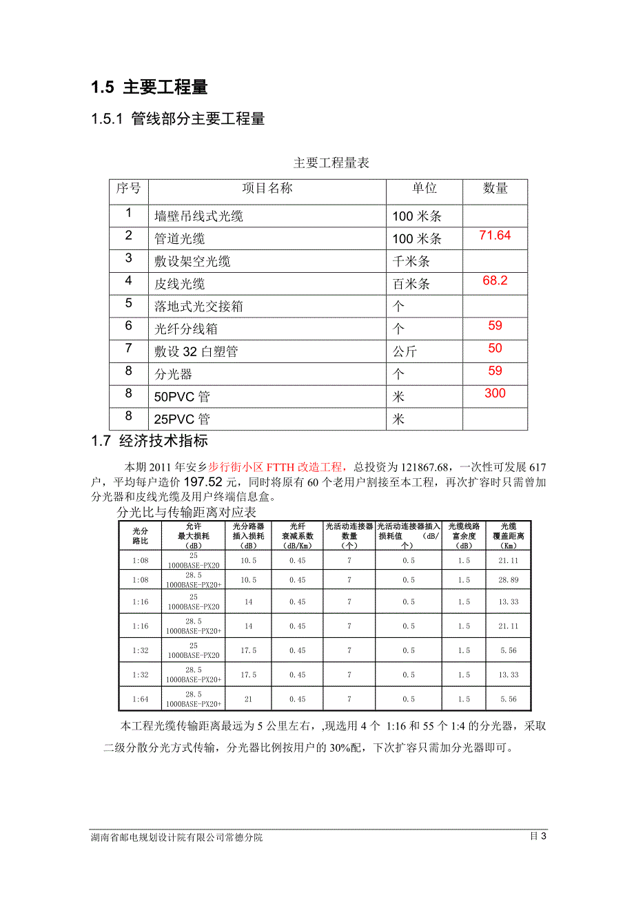 安乡县步行街小区ftth改造工程说明_第3页