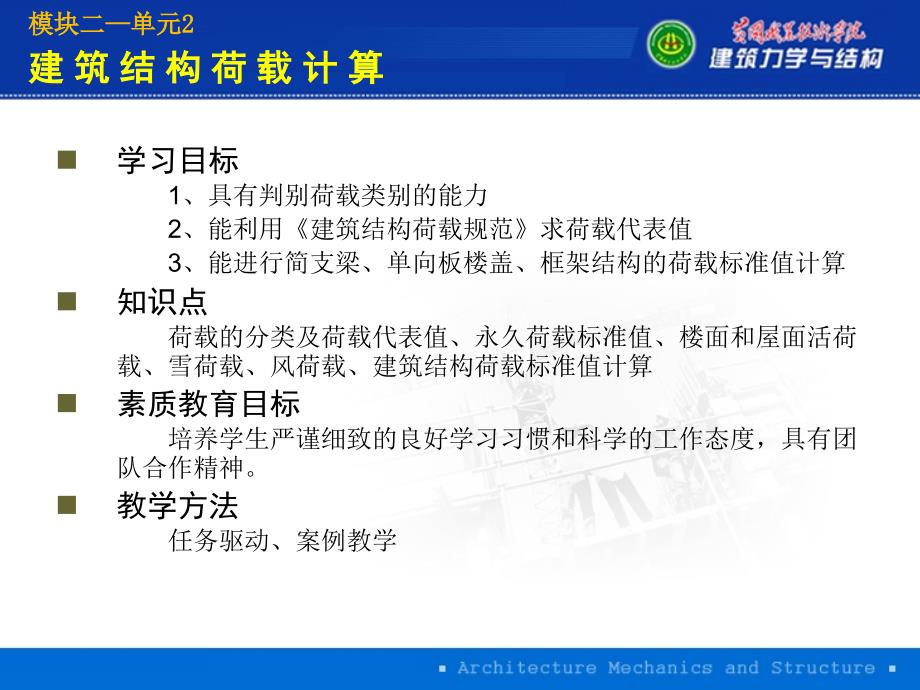 单元2_建筑结构荷载计算_第2页