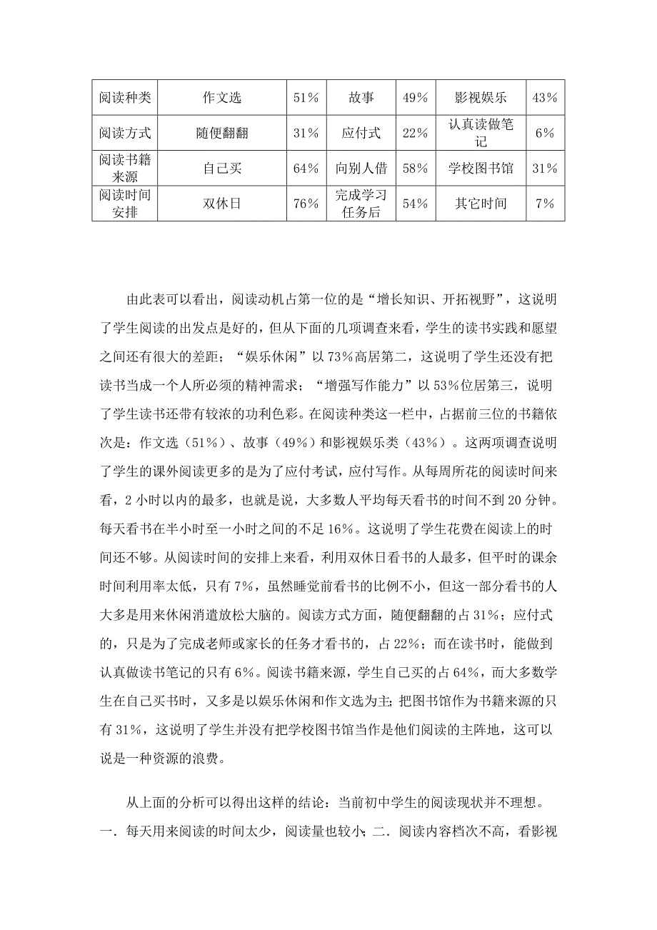 小学生阅读现状及改善对策的研究_第4页