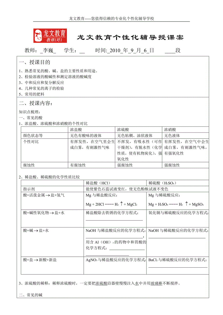 初三科学之酸、碱、盐_第1页