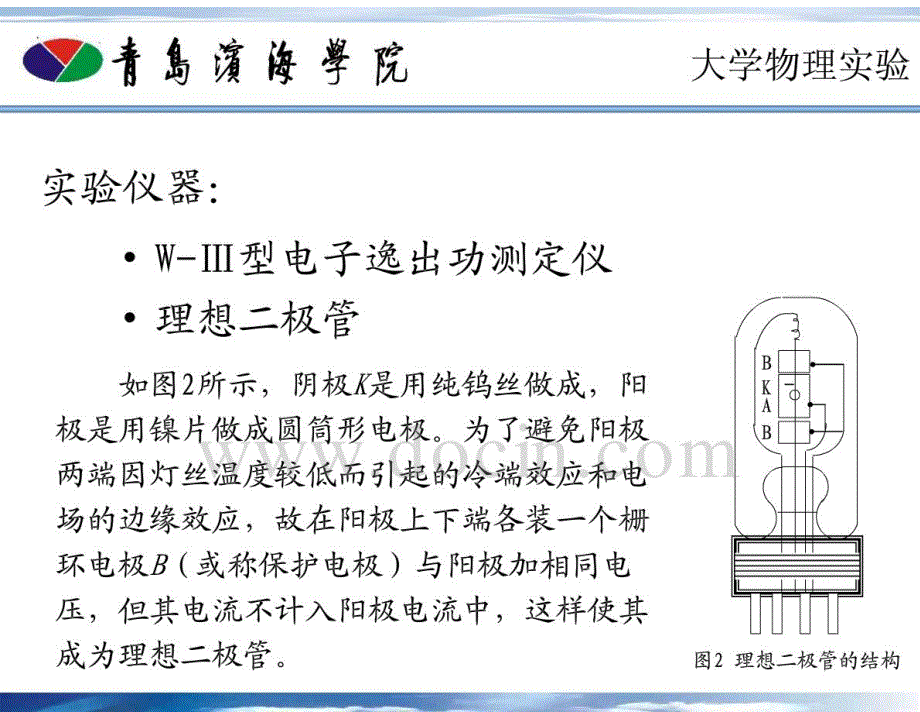 实验13_金属电子逸出功的测定_第3页