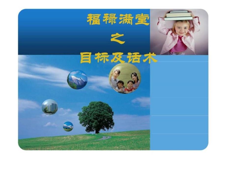 中国人寿福禄满堂保险目标市场及话术ppt课件_第1页