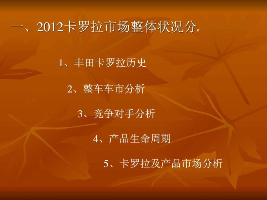 一汽丰田卡罗拉端午促销方案ppt课件_第4页