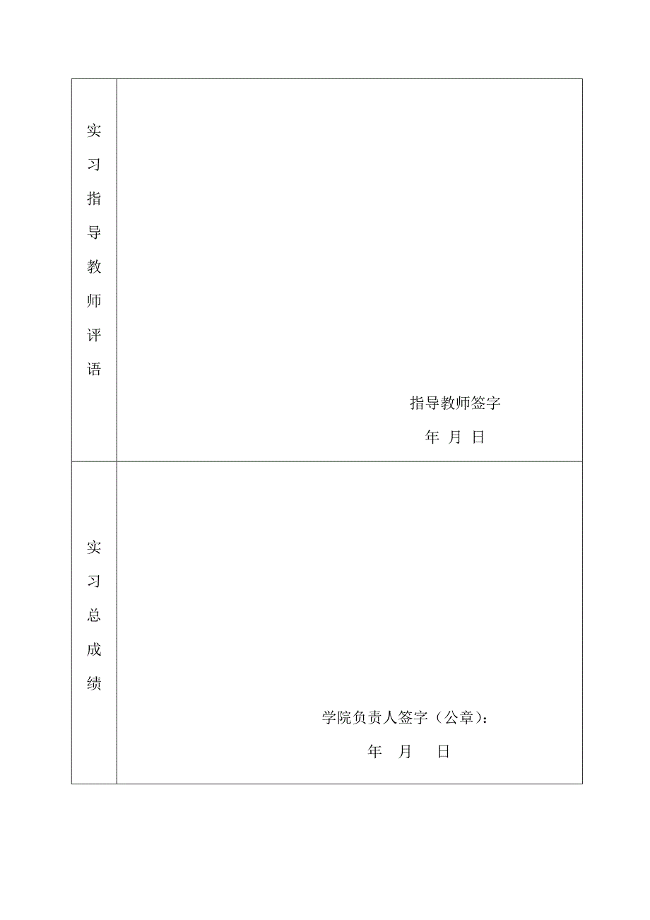 河北大学本科生实习报告表_第3页