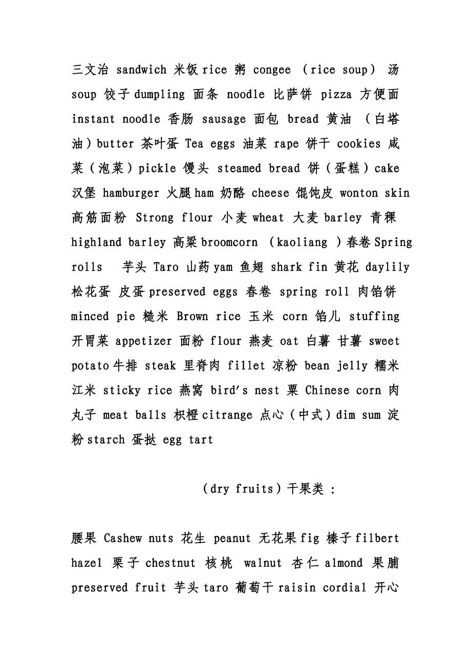 英语翻译生活篇_第4页