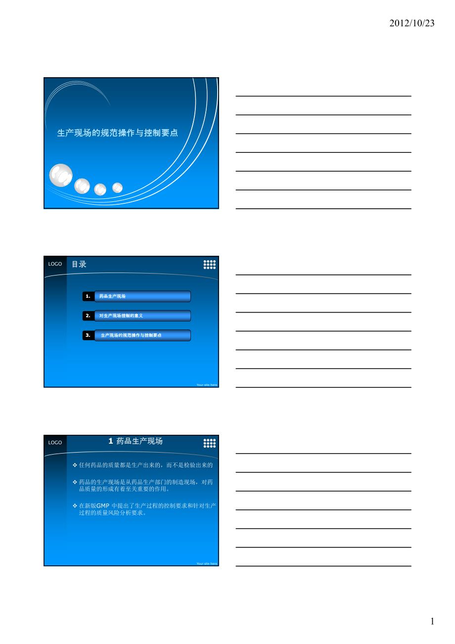 生产现场的规范操作与控制要点_第1页