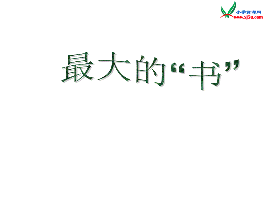 二年级语文下册：19最大的“书”教学课件新人教版_第1页