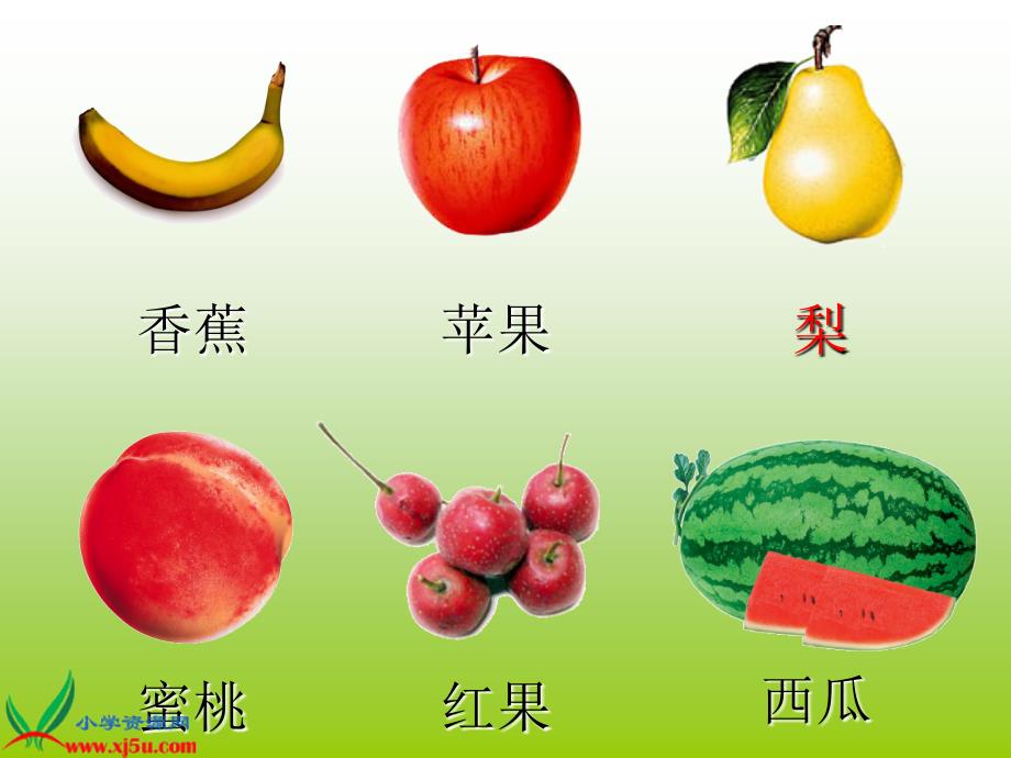 北京版二年级语文上册课件水果丰收4_第4页