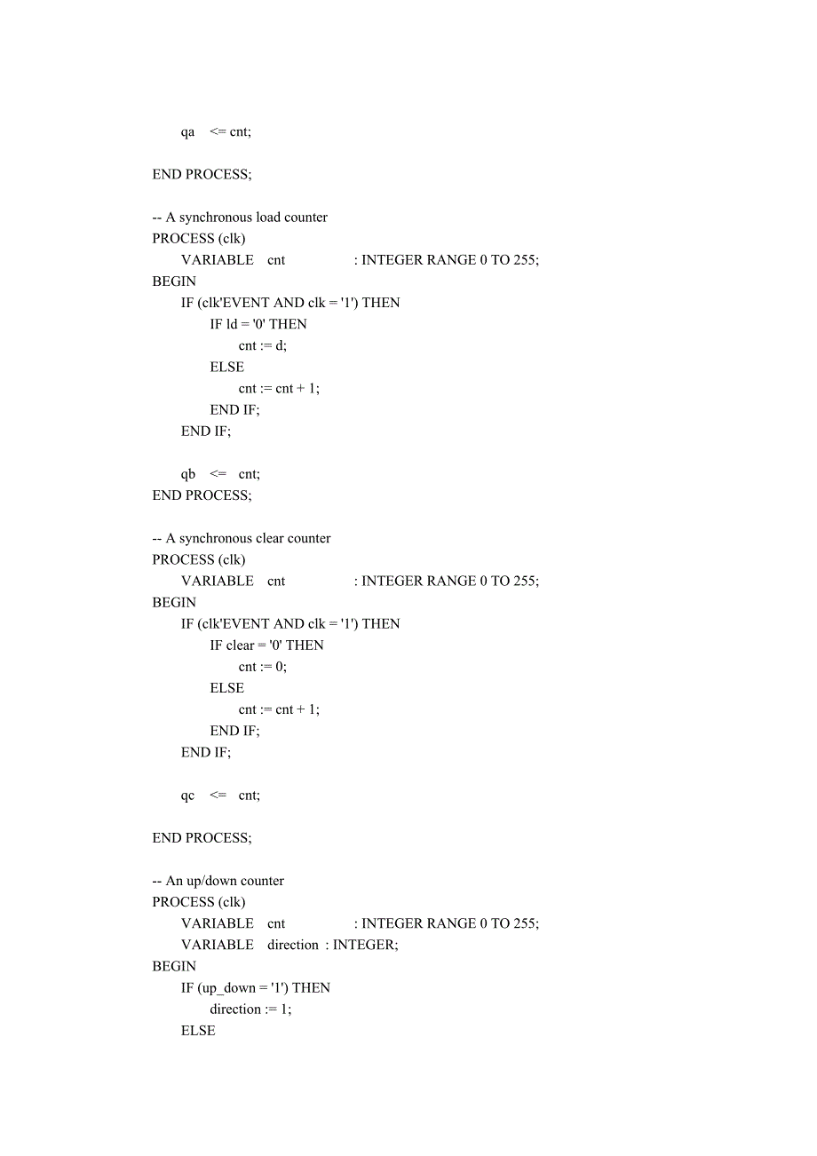 用vhdl编写的各种功能的计数器代码_第2页