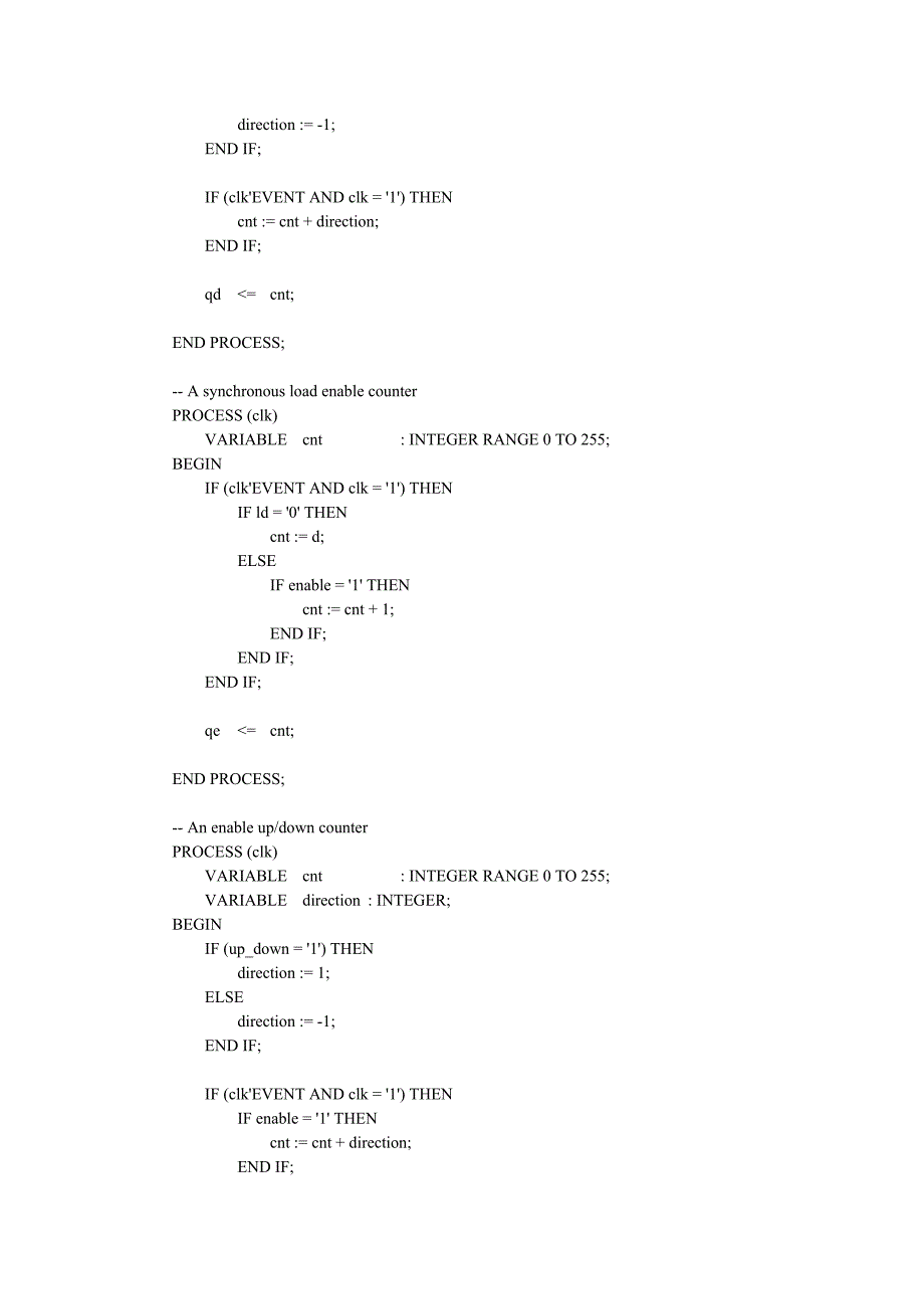 用vhdl编写的各种功能的计数器代码_第3页