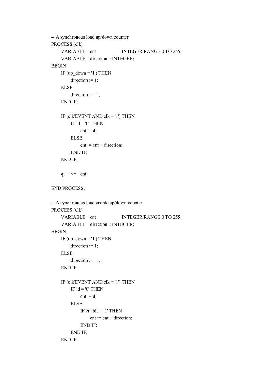 用vhdl编写的各种功能的计数器代码_第5页