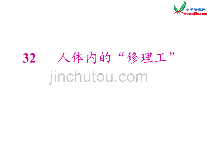 2015年秋二年级语文上册：《人体内的修理工》课件1沪教版_第1页