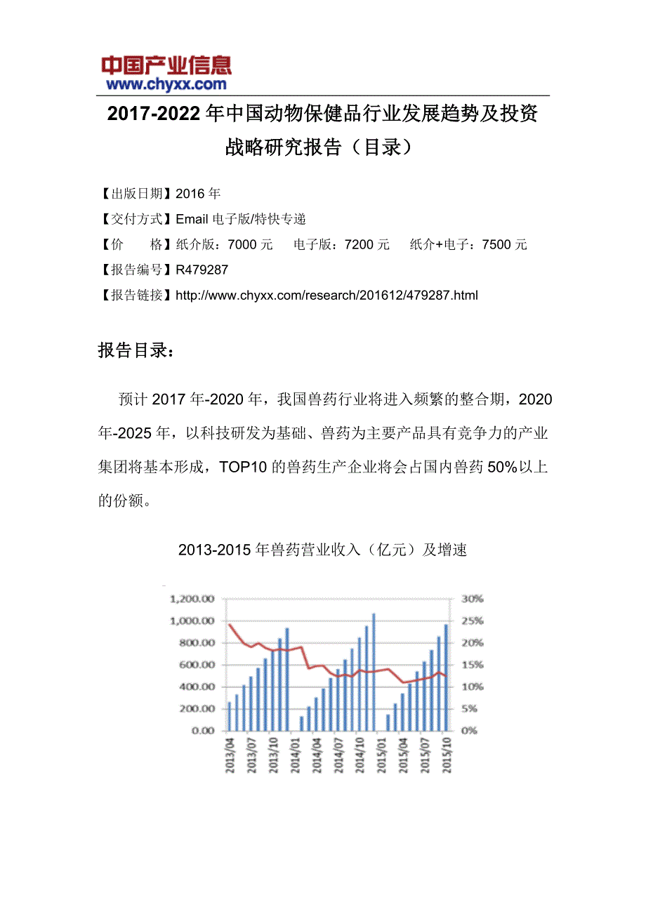 中国动物保健品行业发展趋势报告_第3页