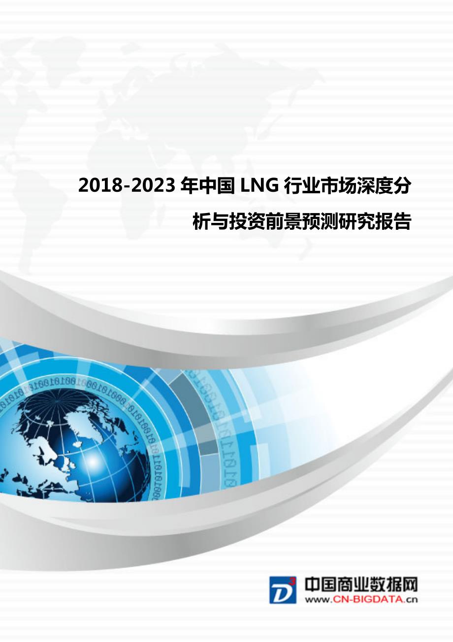 研究报告-2018-2023年中国LNG行业市场深度分析与投资前景预测研究报告_第1页