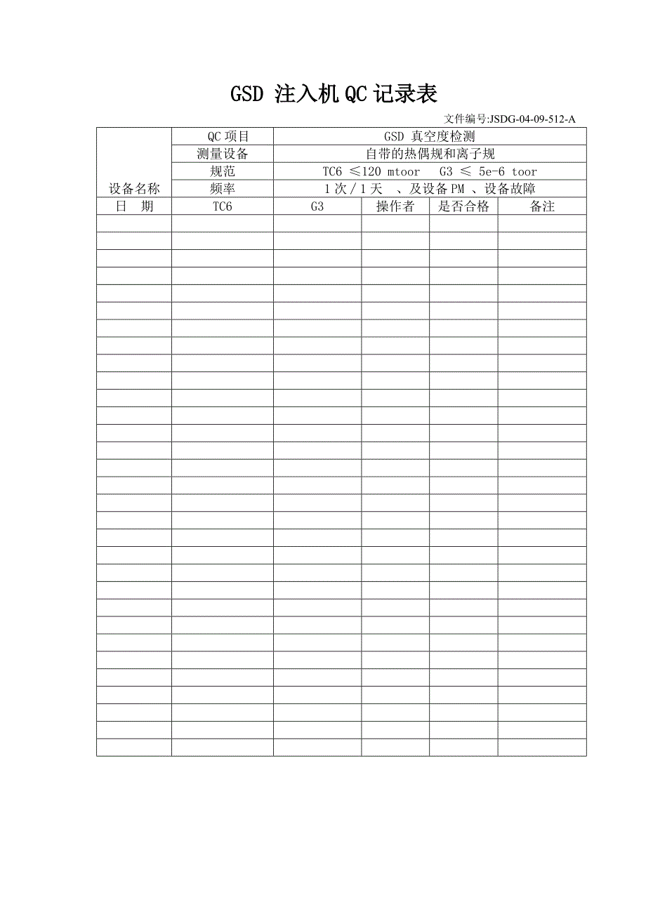 离子注入qc操作表单_第3页