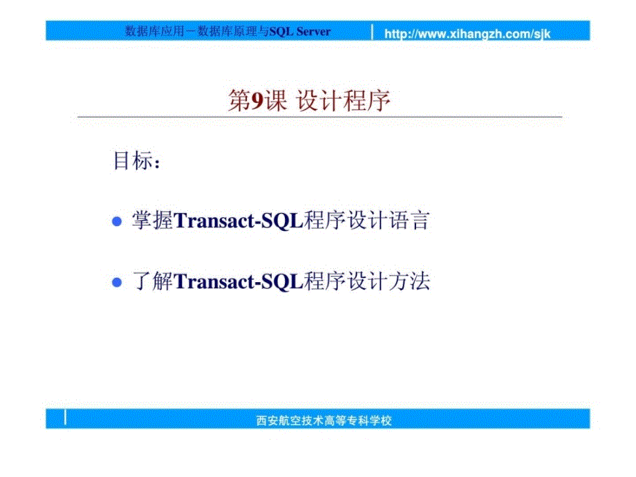 数据库原理与sqlserver第9课编写程序ppt课件_第2页