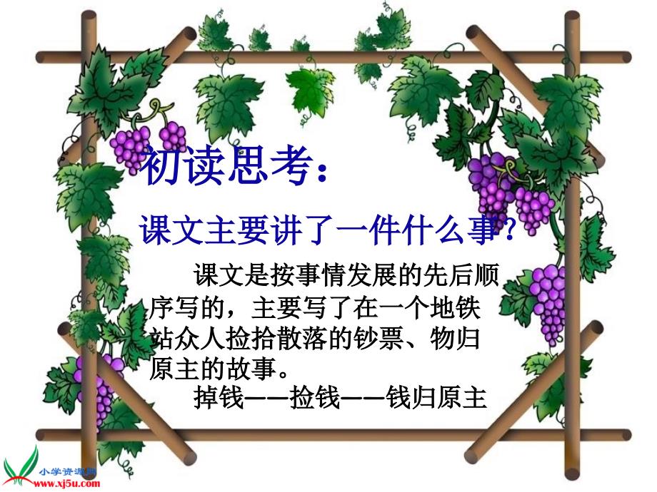 北师大版四年级语文上册课件散落的钞票2_第3页