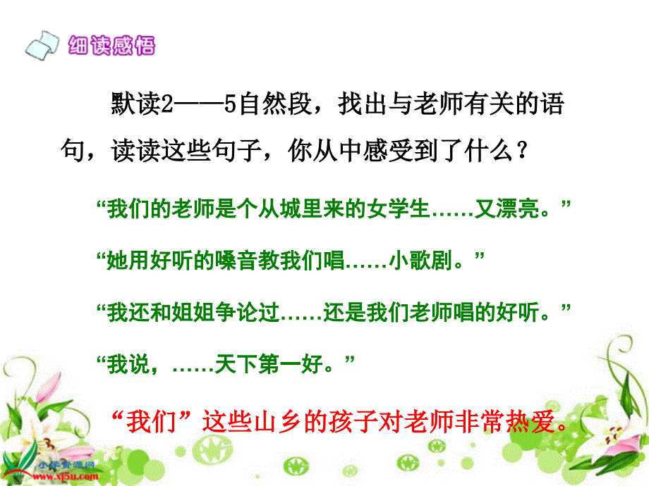 语文s版六年级语文上册：课件永远的歌声1_第4页