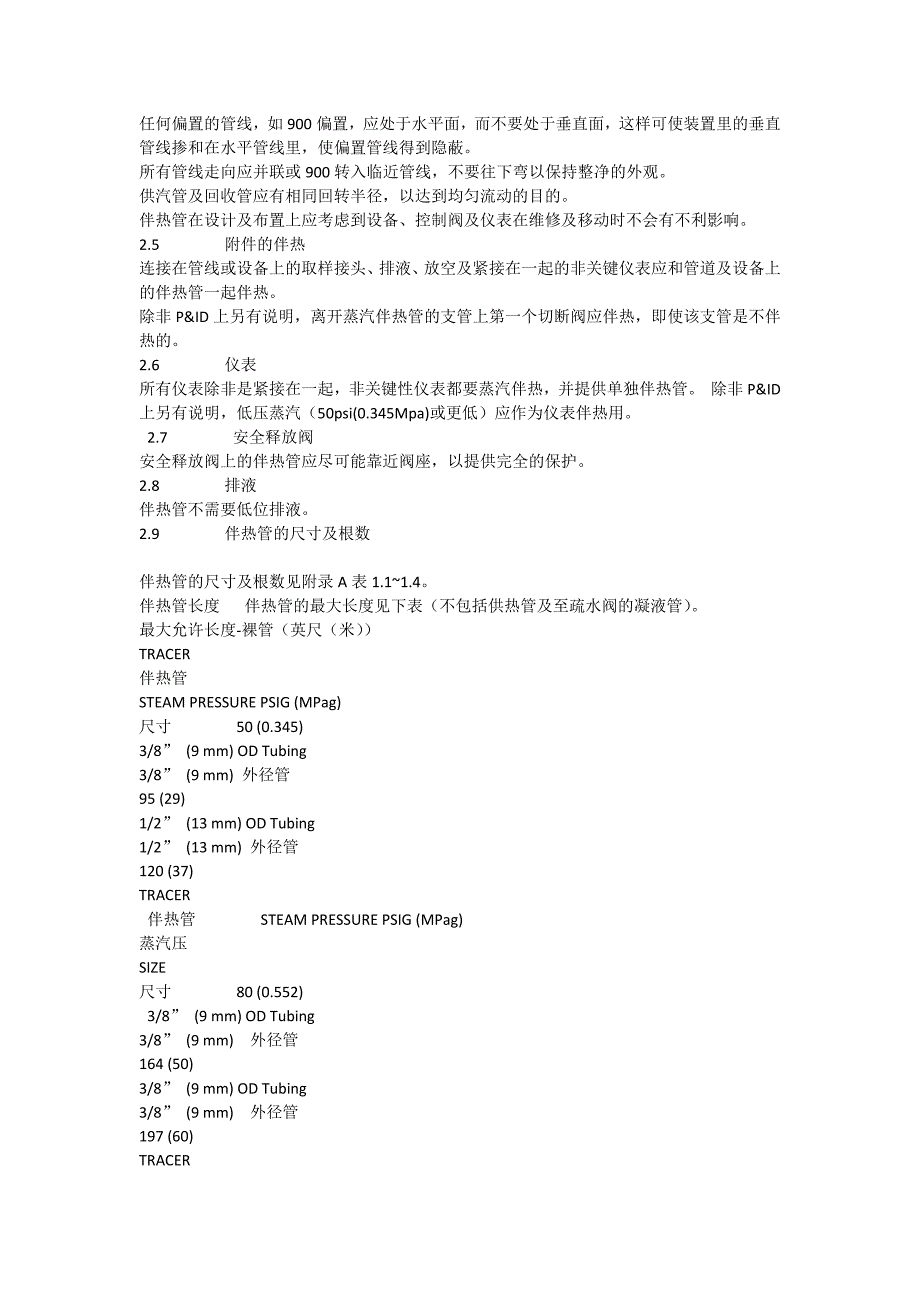 蒸汽伴热管规定_第3页