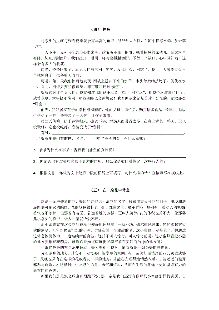 初中语文总复习内容探究能力训练(武汉)_第3页