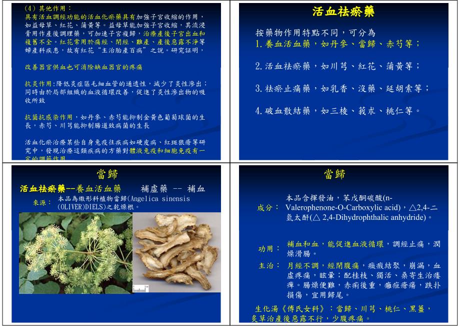 中药之分类~活血化瘀(彩色)_第2页