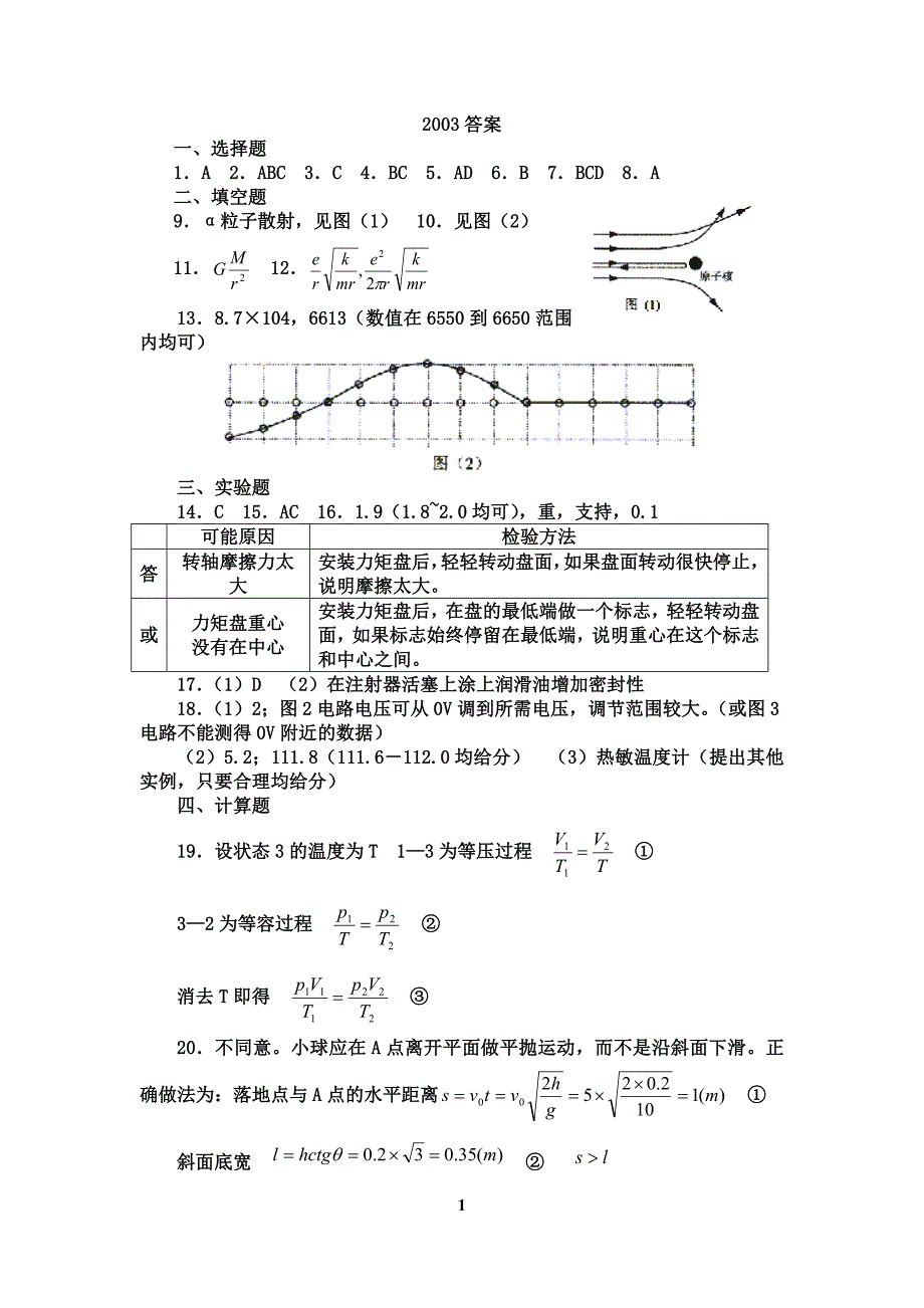 上海物理10套答案_第1页