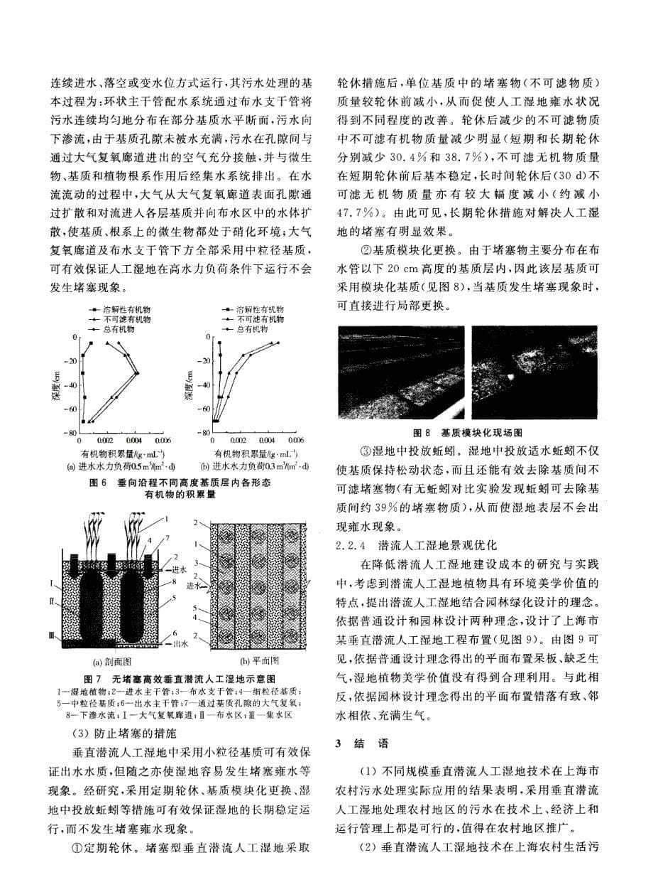 垂直潜流人工湿地技术在上海市农村污水处理中的应用_第5页