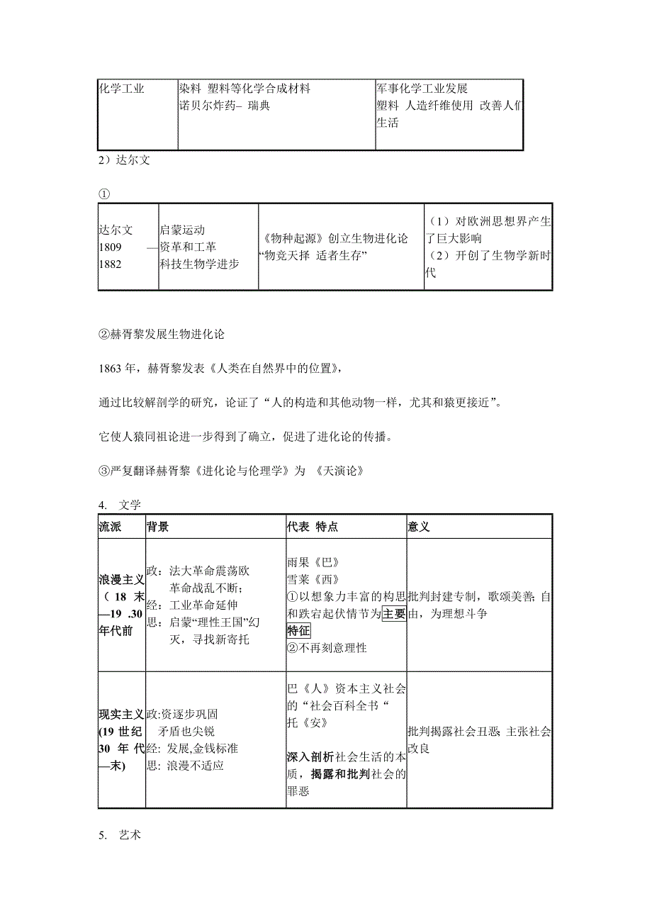 【历史笔记总结】世界近现代科学技术和文化_第3页