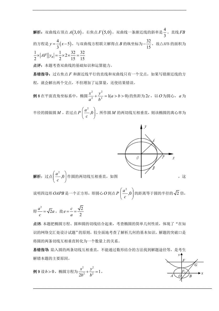 2012届高三二轮备考抓分点透析之数学(理)(升级版)专题7：解析几何_第5页