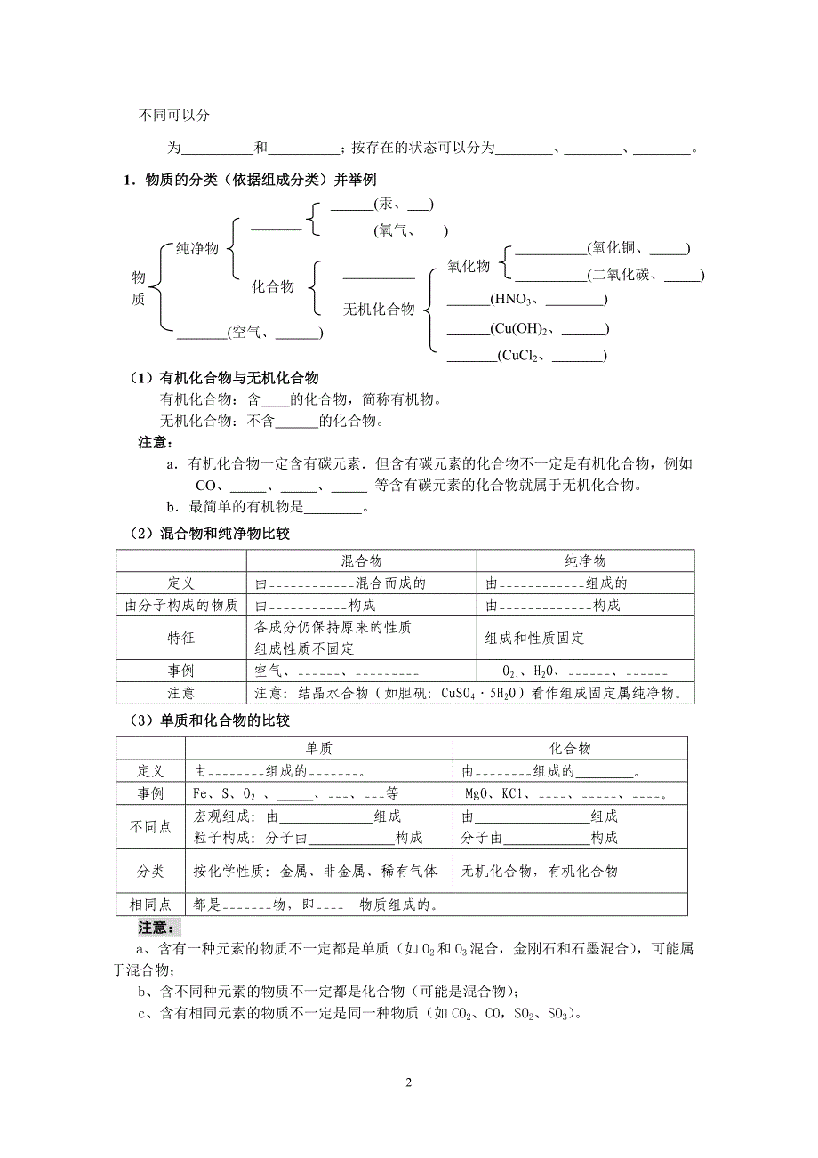 初中科学九上7物质的分类(九上2)_第2页