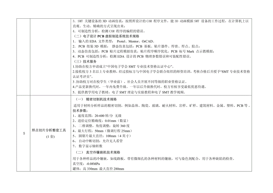 电子制造检测实训室设备指标_第4页