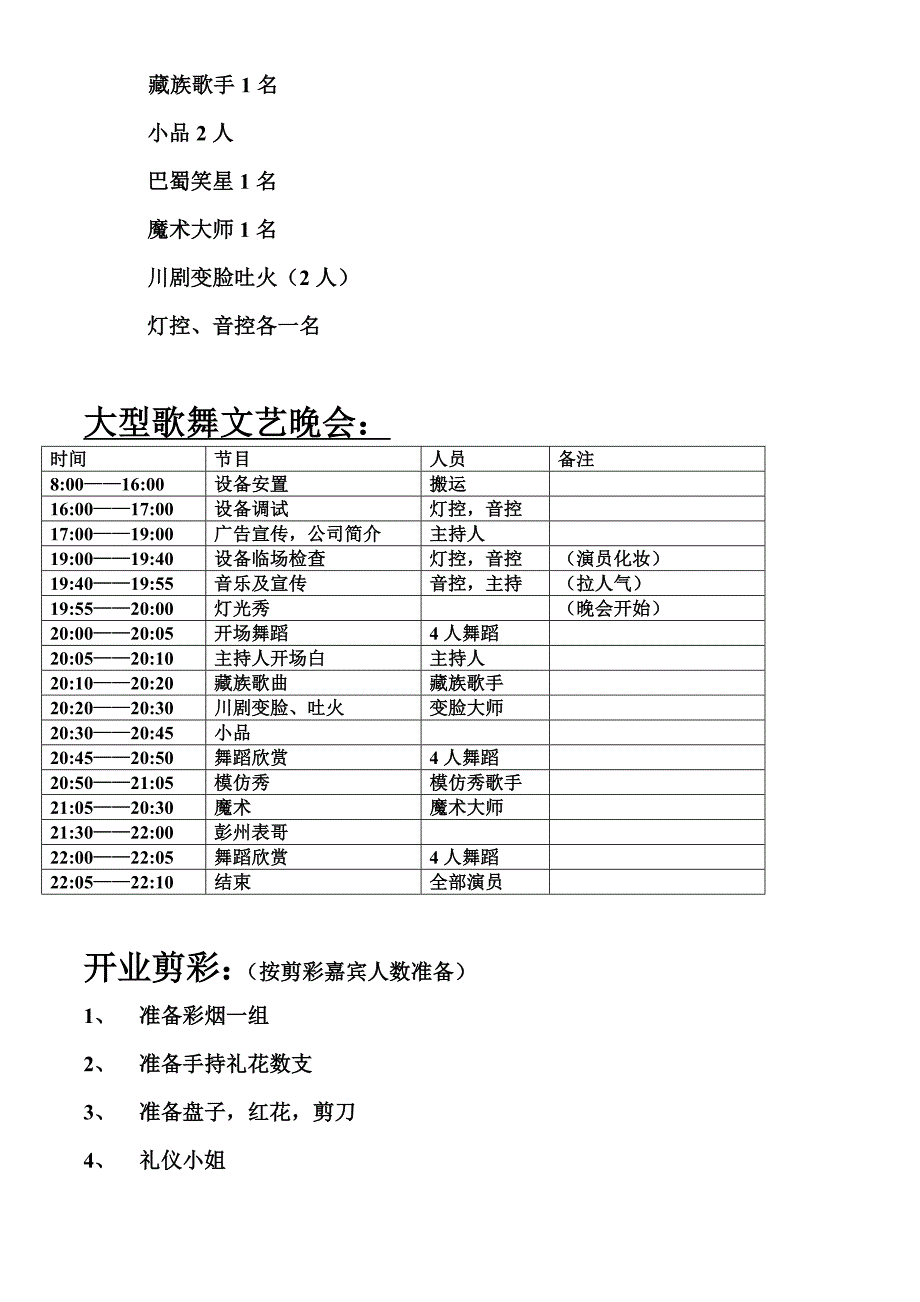 双虎家私开业庆典流程及方案_第2页