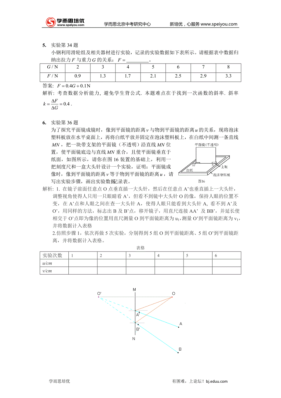 2012北京中考物理试卷分析_第4页