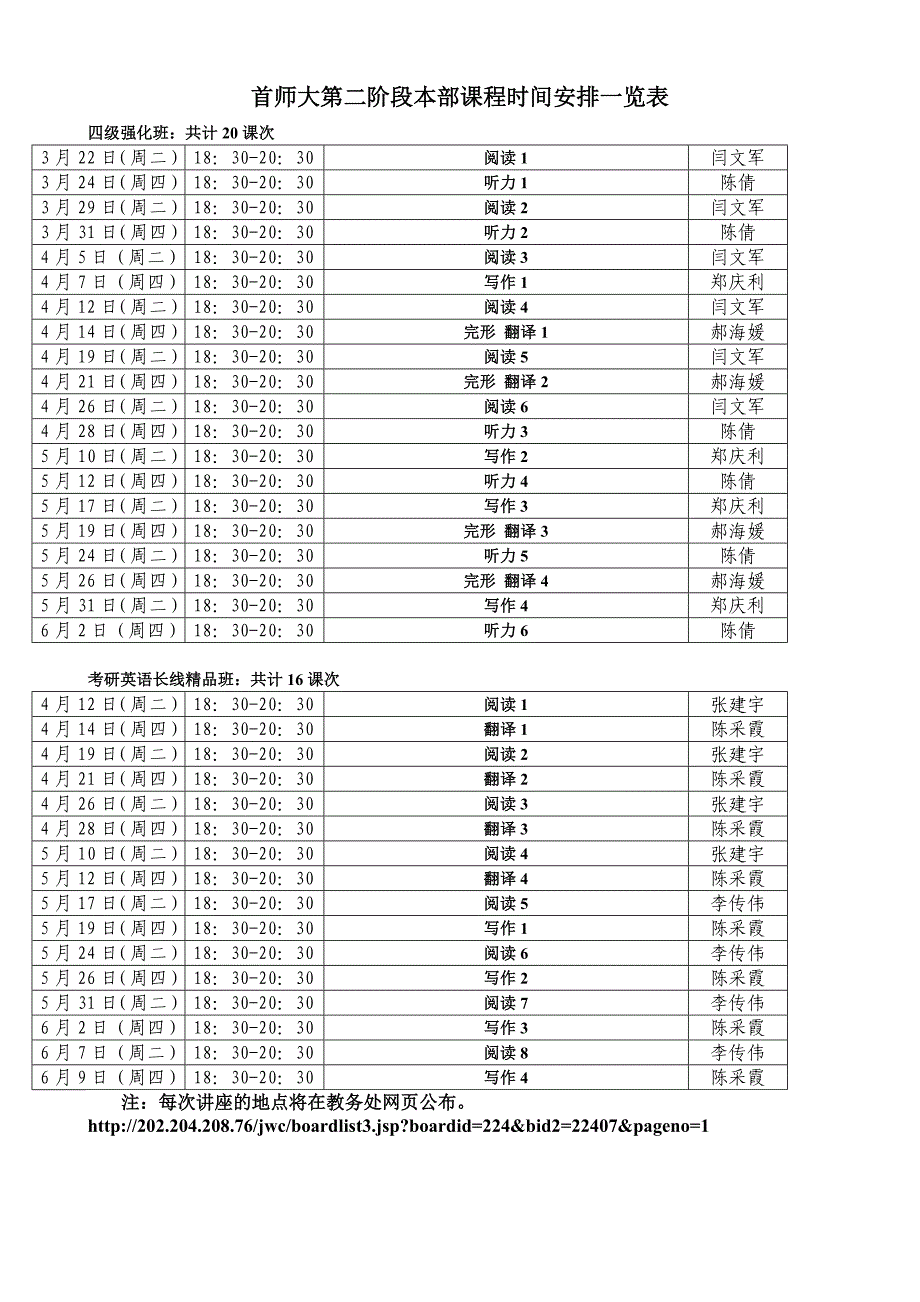 参加第二阶段口试时间表(四十九名)4月11日(日)上午_第1页