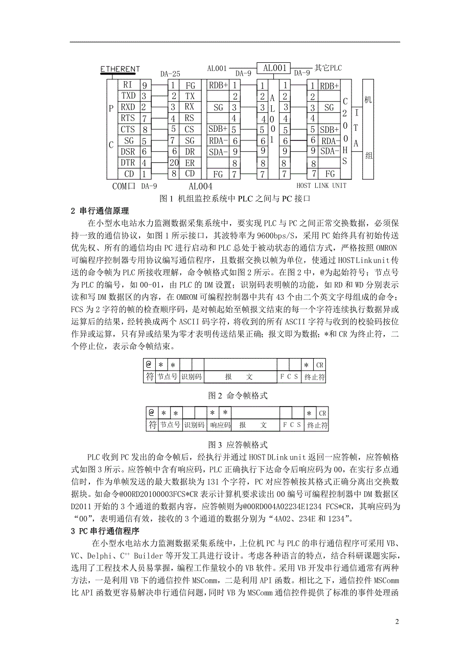 小型水电站数据采集系统中plc与pc的通信方法_第2页