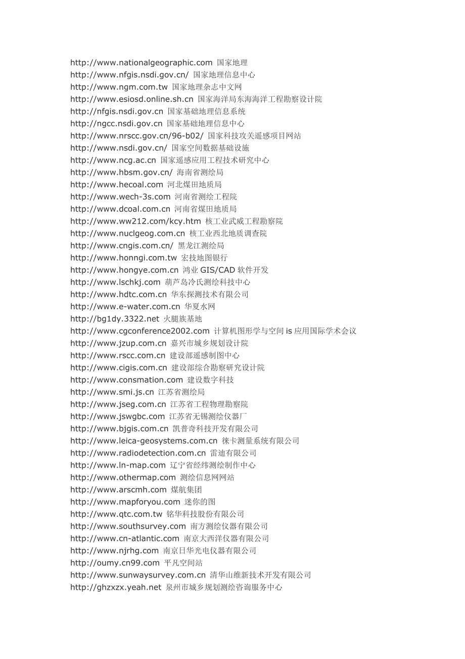 测绘行业网站集锦_第3页