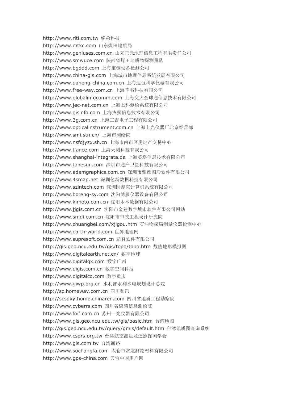 测绘行业网站集锦_第4页