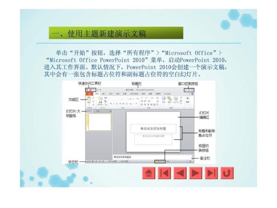 项目五使用powerpoint2010制作演示文稿ppt课件_第5页