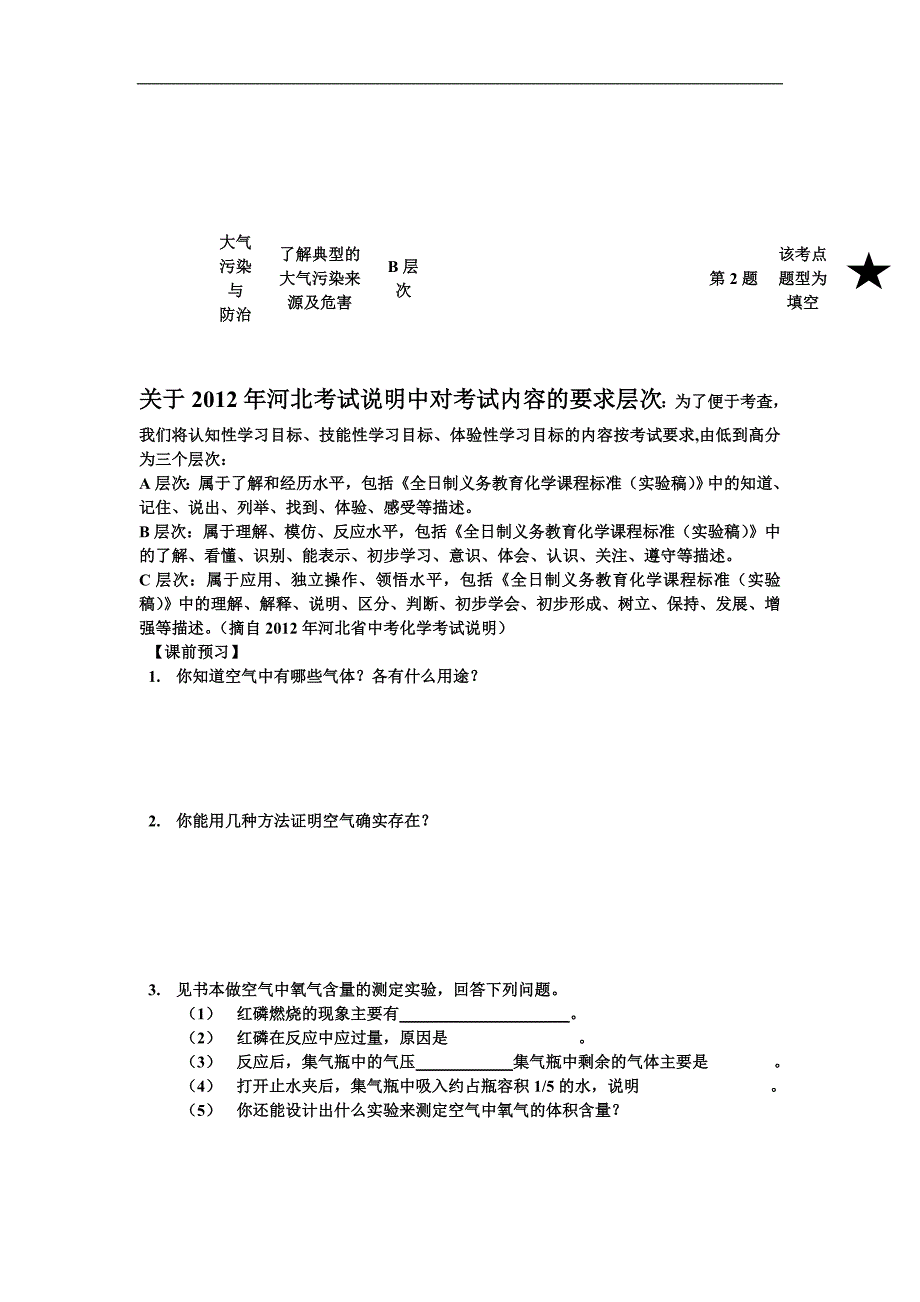 2013年河北省中考化学总复习1_第2页