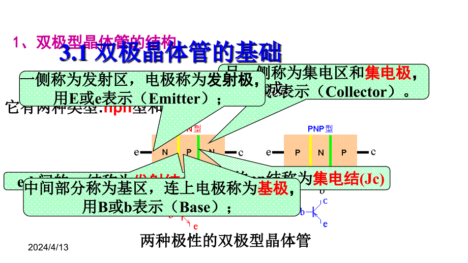 双极晶体管的基础【教案】_第1页