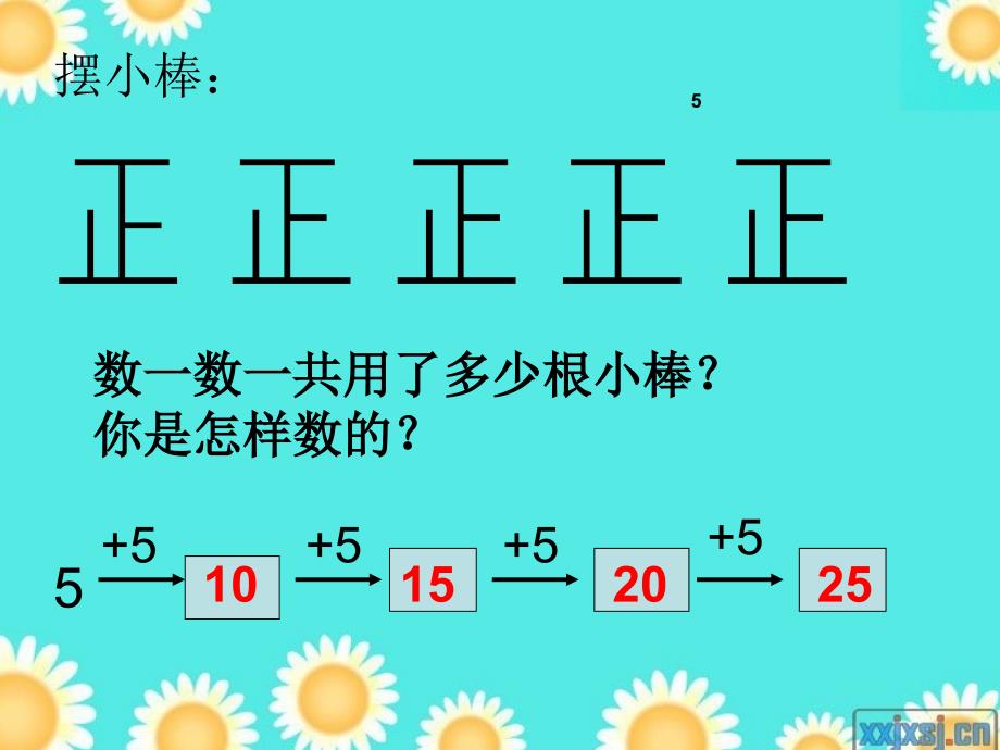 人教版小学数学《五的乘法口诀》课件_第4页