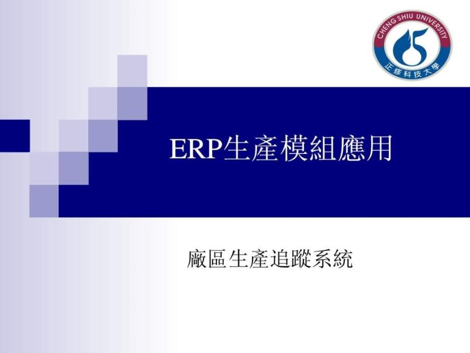 erp生产模组应用_第1页