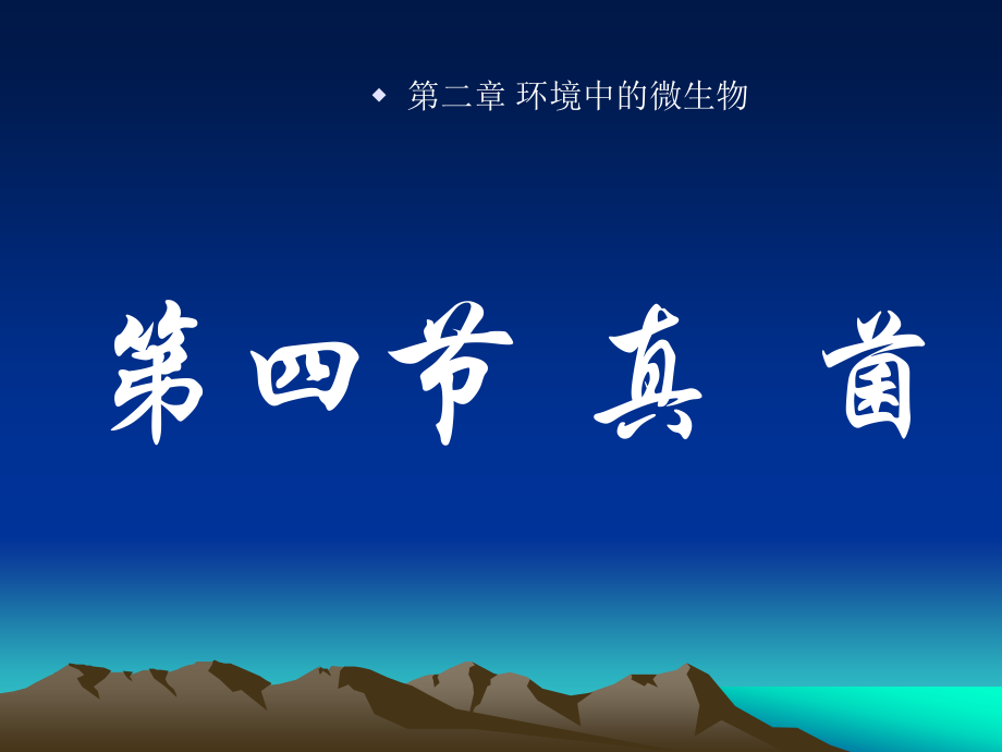 环境中的微生物(真菌)_第1页