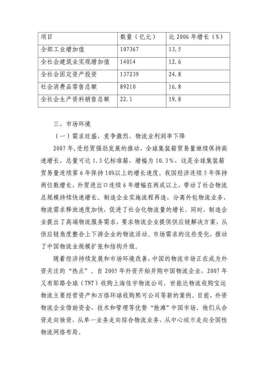 中国物流发展报告2007年_第5页