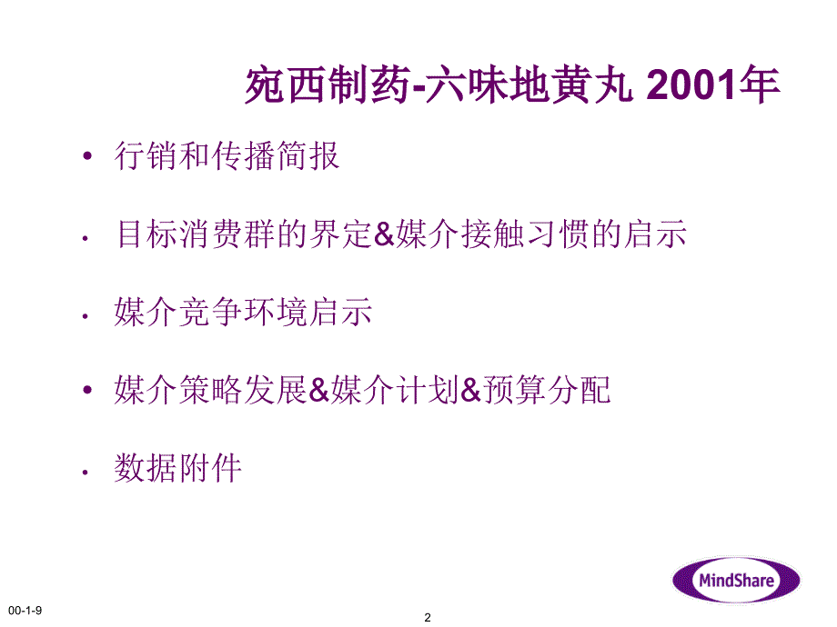 六味地黄丸2001年媒介计划建议(nxpowerlite)_第2页