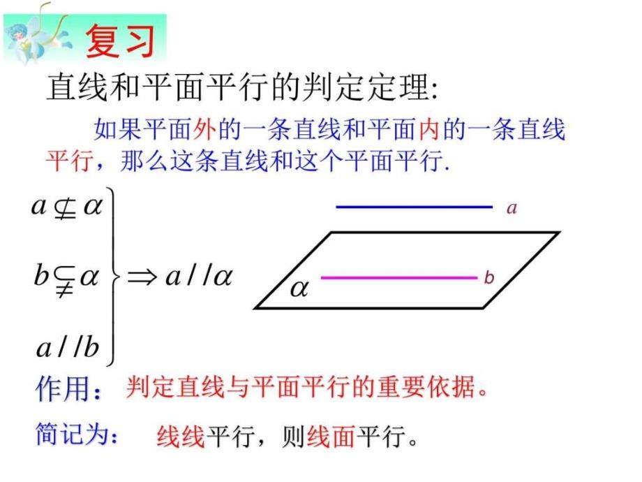 直线与平面平行的性质ppt课件_第2页