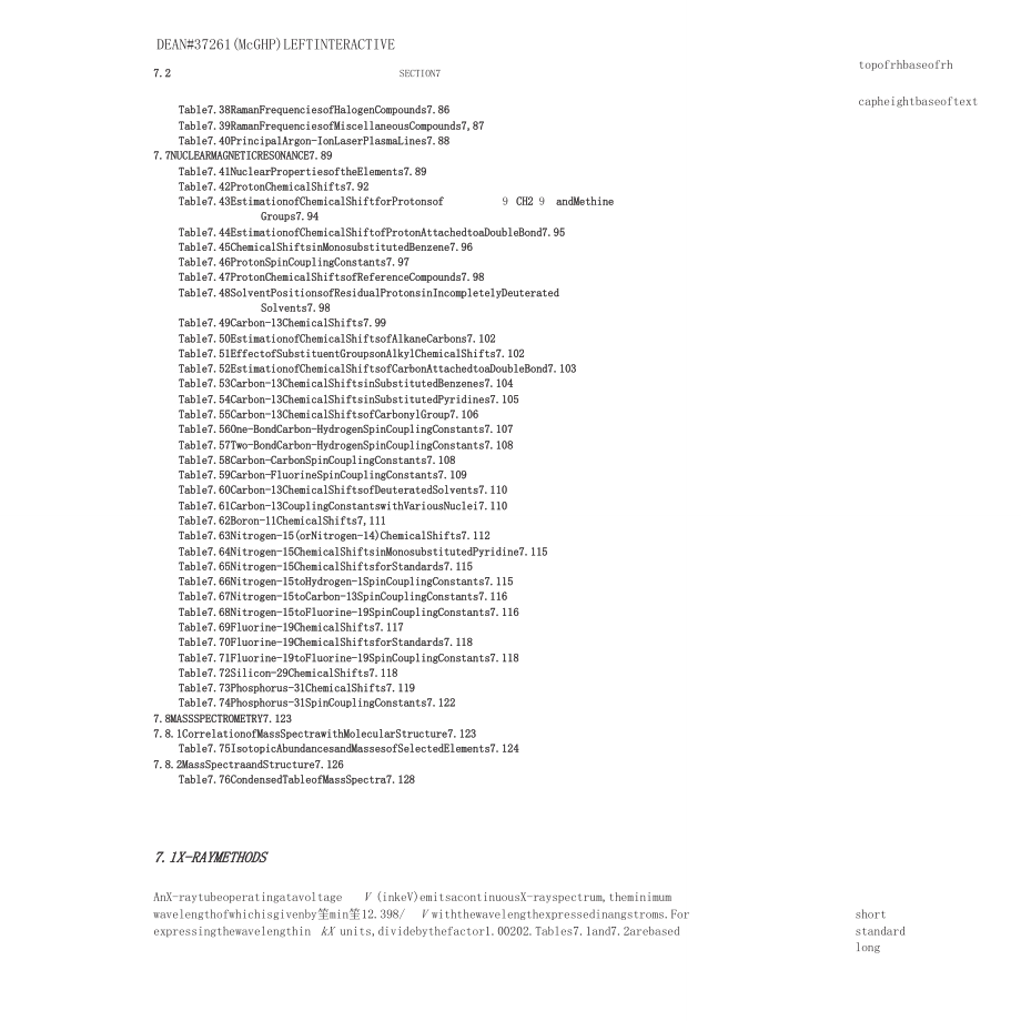 浙江大学兰氏化学手册section7spectroscopy_第2页